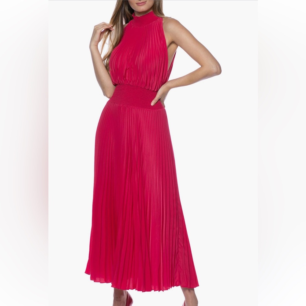 Marina New with Tags pleated pink dress size 16